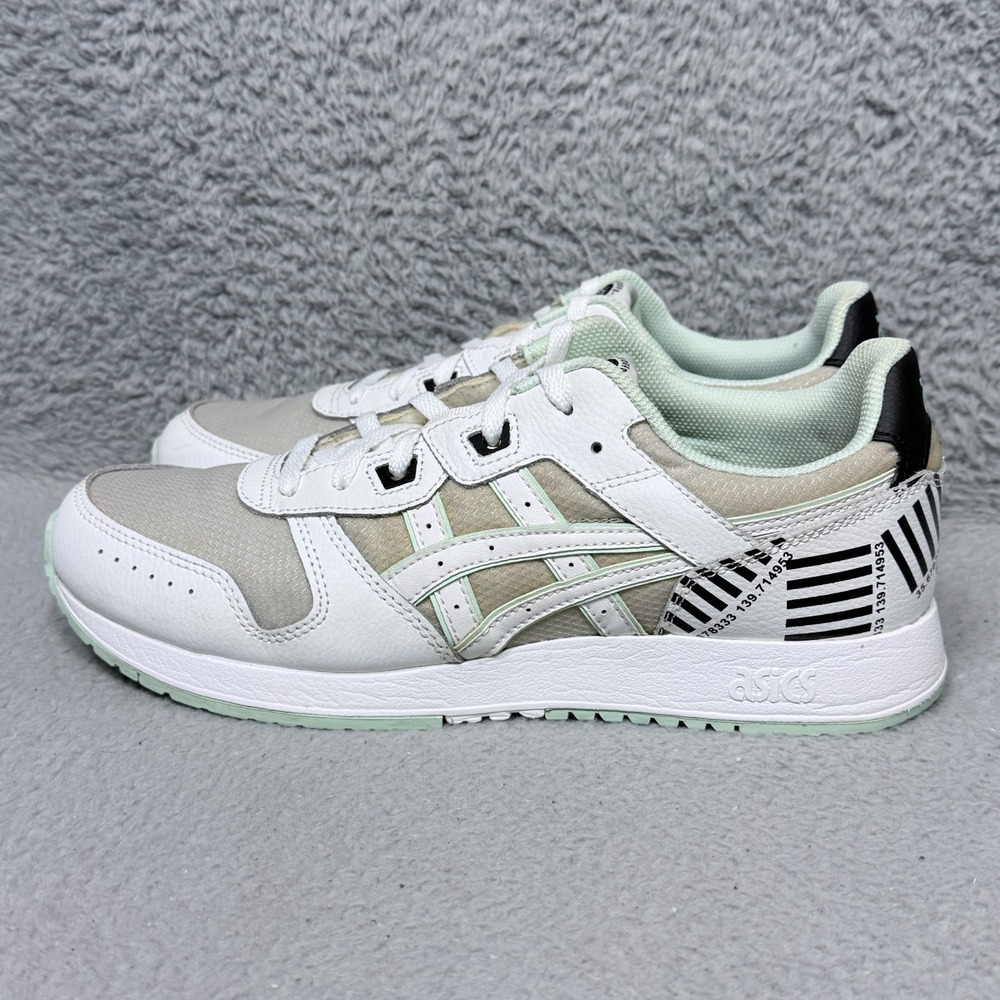 Asics Lyte Classic Womens Size 10.5 Low Top Sneakers Shoes White Green - Picture 3 of 9